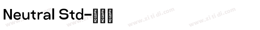 Neutral Std字体转换